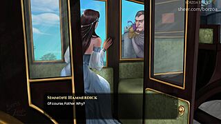 Wal 37 - she screams for help but not for long in this anime scene