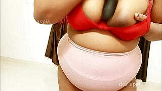 Indian Wife's Friend Teases with Big Boobs Playfully