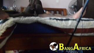 Small tits Ebony amateur gets wild in group
