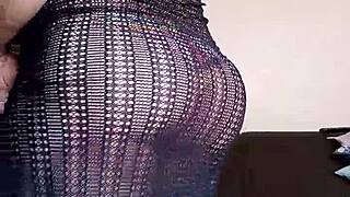 Little ass in lace dress teasing with comments.