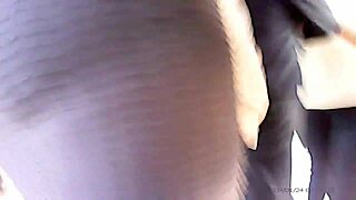 What happens when a girl in mini skirt walks the street, teasing voyeurs with her legs?