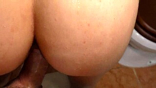 The oiled girl says, 'I'm sucking this cock hard.'