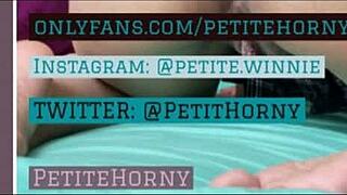 Petite Latina Uses Dildo