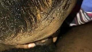 Loving giving bbc blowjob sloppy