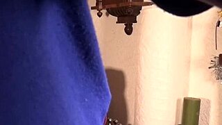 Fat wife strips naked, plays with shaved clit, squirts thinking of hubby fucking her