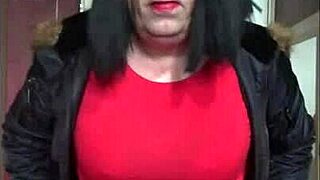 part 1 of my old red and black masturbation machine session