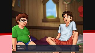 blonde gets facial summertime saga