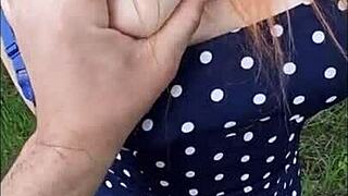 teen amateurs blowjob and doggystyle sex in public car compilation