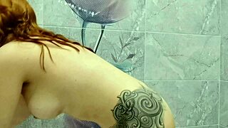 Stepmother in the shower getting fucked hard!