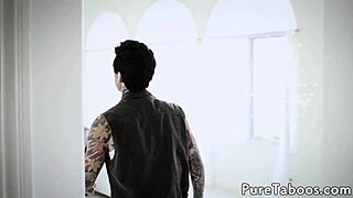 cute petite teen rides in taboo gangbang