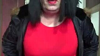 part 1 of my old red and black masturbation machine session