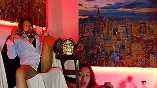 Intense perreo dancing with Karol G and Alicia Keys in homemade young 18+ pussy fucking, cum toys dildo orgasm.