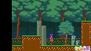 Anime Girl With Big Tits Plays Sex Game