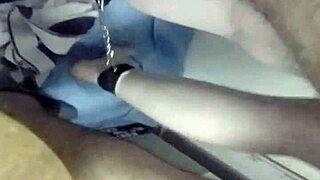 Cute Chick Deepthroats and Gags on Bound Amateurs in Lingerie During Homemade Bondage Session