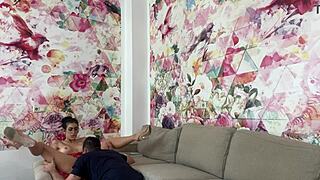 what does my horny spanish teacher do on hidden cam? she licks and rides monster cock