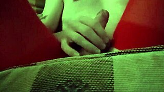 Dana Devine Crossdresser Rocks Red Tights