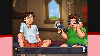 blonde gets facial summertime saga