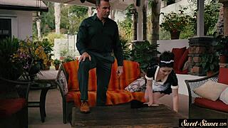 Teen 18+ rides cock outdoors, jizzed on pussy.