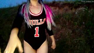 teen amateurs blowjob and doggystyle sex in public car compilation