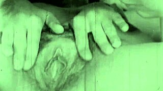 Retro video of vintage lesbians share their hidden desires