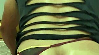 Gay Slut Moans Loudly on Giant Silicone Cock During Intense Session.