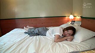 During the session, she jerks his cock expertly.