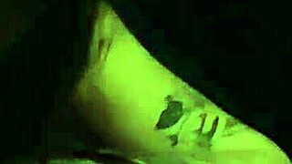 petite brunette teen deepthroats big cock in amateur scene