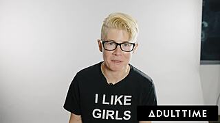 Aiden Ashley and Charlotte Sins engage in a lustful lesbian affair, licking and fingering each other passionately.