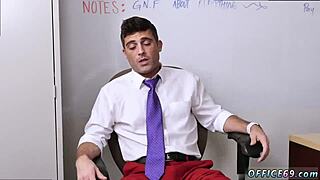 Handsome muscle gay hard sex