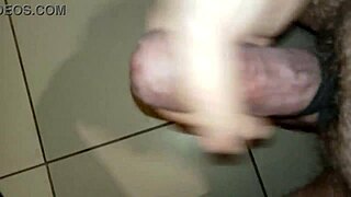 Bondage cock veins bulge with massive cumshot