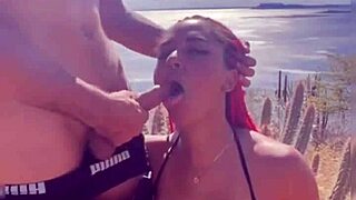 why is paula brandão bent over in doggystyle at the dam?