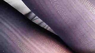 checking out nylon panties under skirt