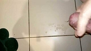 Bondage cock veins bulge with massive cumshot