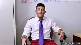 Handsome muscle gay hard sex