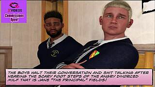 3D BBC Demante pounds milf principal in rough interracial action