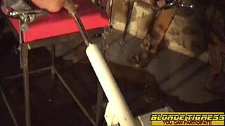 Shared male submissive and two amateur women explore BDSM