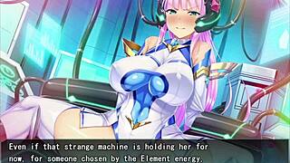 holy armored princess elementia fucking big tits ass machine