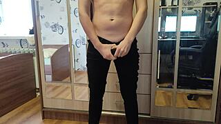 massage in her room leads to teen gay masturbation orgasm 😊