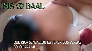 mi primer trio en el casting, esposo se calienta y me cogen entre los dos