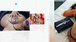 Wife and Porn Queen Threesome with Creampie