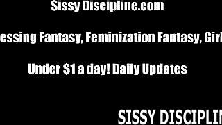 Enjoy a bi sex video of a total sissy whore experience in this BDSM video