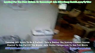 Doctor says, 'Examine Kendra Heart's body with nurse Lenna Lux's help.'