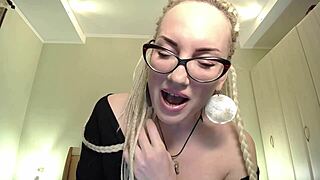 Femdom Humiliates Tiny Dick Slave