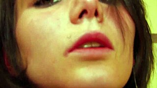 I see thin german teen 18+ with hot stockings giving blowjob