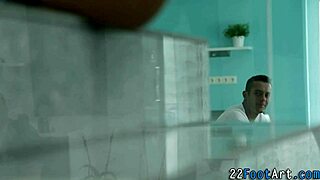 European babe performs footjob and masturbates