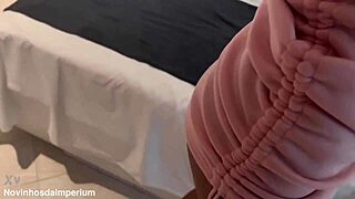 Skinny Novinha Gags On Cock Deepthroat