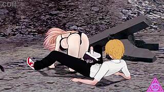 Denji Power Blowjob Cumshot