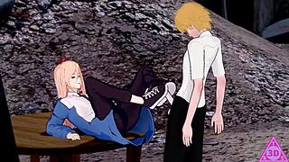 Denji Power Blowjob Cumshot