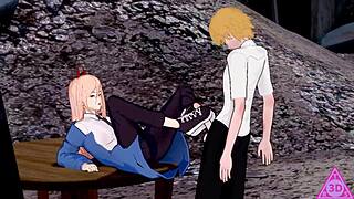 Denji Power Blowjob Cumshot