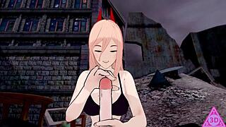 Denji Power Blowjob Cumshot